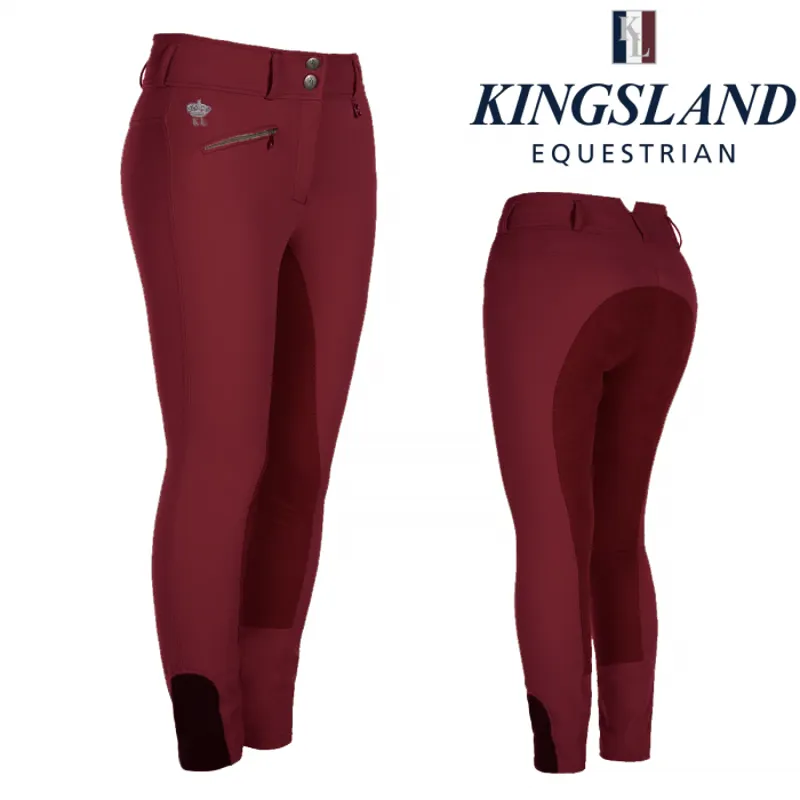 Kingsland Semba Full Leather Breeches - Carbonate Red